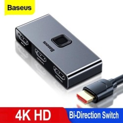 Baseus - 4K HD-switcher - bidirectionele adapter - splitter - converter - voor PS4 TV Box PCSplitters