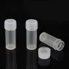 Kunststof monsterflesjes - mini doorzichtige pillen/capsules - met deksel - 5 ml - 50 stuksCentrifugebuizen