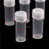 Kunststof monsterflesjes - mini doorzichtige pillen/capsules - met deksel - 5 ml - 50 stuksCentrifugebuizen