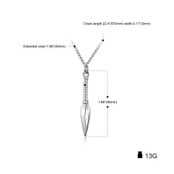 Jezus speer hanger - met kettingKettingen