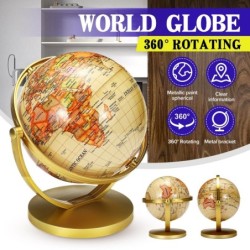 Rotierender goldener Globus - mit Ständer