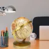 Draaiende gouden wereldbol - met standaardEducatief