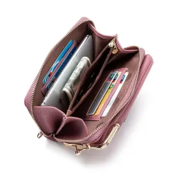 Kleine crossbody tas - portemonnee / telefoonhouder - met ritsTassen