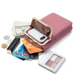Kleine crossbody tas - portemonnee / telefoonhouder - met ritsTassen