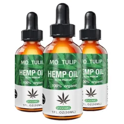 2000 mg MO TULIP - biologische kruidenzaadolie - pijnstilling - stress - angst - massageolieMassage