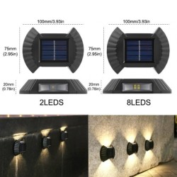 Solar Gartenleuchte - LED Wandleuchte - Wasserdicht
