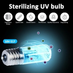 Steriliserende UV-lamp - desinfectielamp - met ozon - E17Lampen