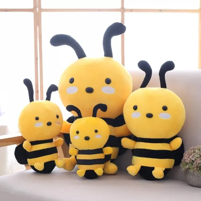 Gele bij - knuffel - kussenKnuffels