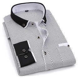 Klassiek overhemd met lange mouwen - modieuze print - Slim FitT-Shirts