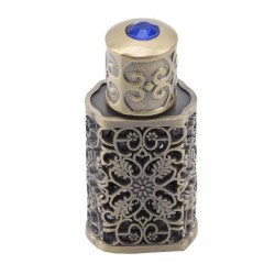 Retro metal perfume bottle - with crystal - Arabic style - 3mlPerfume