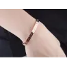 Elegante armband - uitgeholde Romeinse gelukscijfers - titanium staal - unisexArmbanden