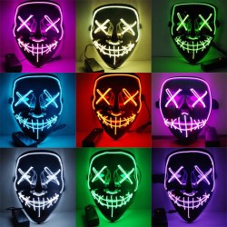 LED-Beleuchtung - Halloween-Gesichtsmaske