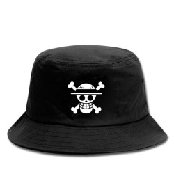Canvas hat - bucket style - black - with skull printHats & Caps