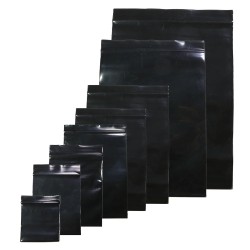 Wiederverschließbare Plastiktüten - Beutel - Heißsiegeln - Schwarz - 6 * 9 cm - 100 Stück