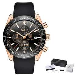 BENYAR - sport quartz horloge - waterdicht - siliconen bandHorloges