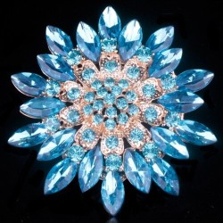 Big daisy flower - crystal broochBrooches