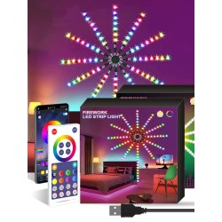 Fireworks - LED strip - Bluetooth - WiFi - LED - app bediening - muziek/geluid syncPodium- en evenementenverlichting