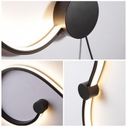 Modern wall lamp - LED - RGB remote - S - W - line shapeWall lights