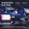 UGREEN - USB C HUB dual type-C naar multi USB 3.0 4K HDMI - adapter Thunderbolt 3 - voor MacBook Pro AirHubs