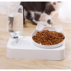 Doppelnapf - Automatischer Wasserspender - für Hunde / Katzen