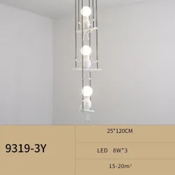 Modern ceiling lamp - sitting iron dollsCeiling lights
