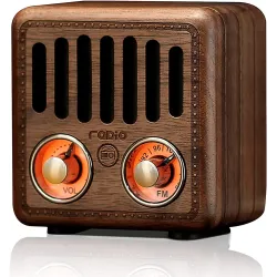 Retro houten luidspreker - digitale FM-radio - BluetoothBluetooth Luidsprekers