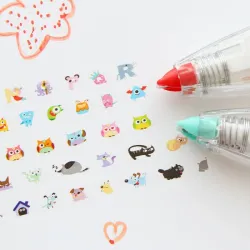 Creatieve correctietape - pen - corrector - decoratieve stickerPennen & Potloden