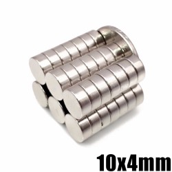 N35 - neodymium magneet - sterke ronde schijf - 10mm * 4mmN35