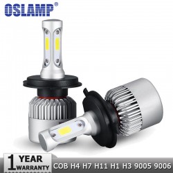 OSLAMP - COB 12V - 24V LED - autokoplampen - gloeilamp - Hi-Lo beam - 72W - 8000LM - 6500K - 2 stuksH7