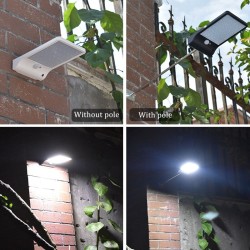 Wandlamp op zonne-energie - waterdichte lamp - bewegingssensor - 48 LEDStraatverlichting