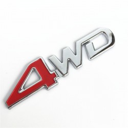 4WD Autoaufkleber - 3D Metallemblem