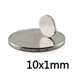 N35 - Neodym-Magnet - runde Scheibe - 10 mm * 1 mm