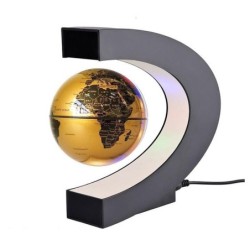 Magnetschwebebahn - schwebende Weltkugel - LED