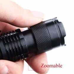 Mini zaklamp - super helder - instelbare zoomfocus - 2000Lm - CREE Q5 - LEDZaklampen