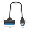 USB 3.0 naar SATA 22-pins kabel - 2,5 inch SSDHarde schijven