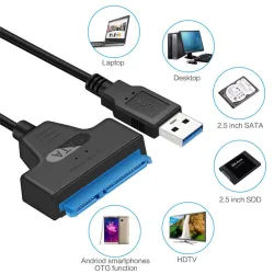 USB 3.0 naar SATA 22-pins kabel - 2,5 inch SSDHarde schijven