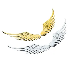 3D metalen vleugels - auto / motor sticker - 2 stuksStickers
