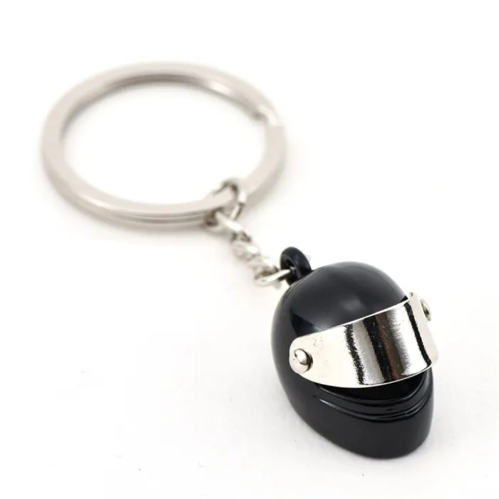 Motorcycle helmet - keychainKeyrings