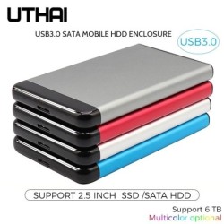 UTHAI T44 - USB 3.0 HDD-behuizing - voor 2,5 inch SSD SATA - ondersteuning 6 TBSSD harde schijven