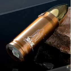 Geïsoleerde isoleerfles - drinkfles - raket / space shuttle - RVSThermosflessen