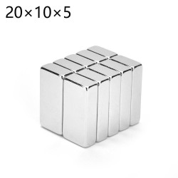 N35 - neodymium magneet - rechthoekig blok - 25 * 10 * 5 mmN35