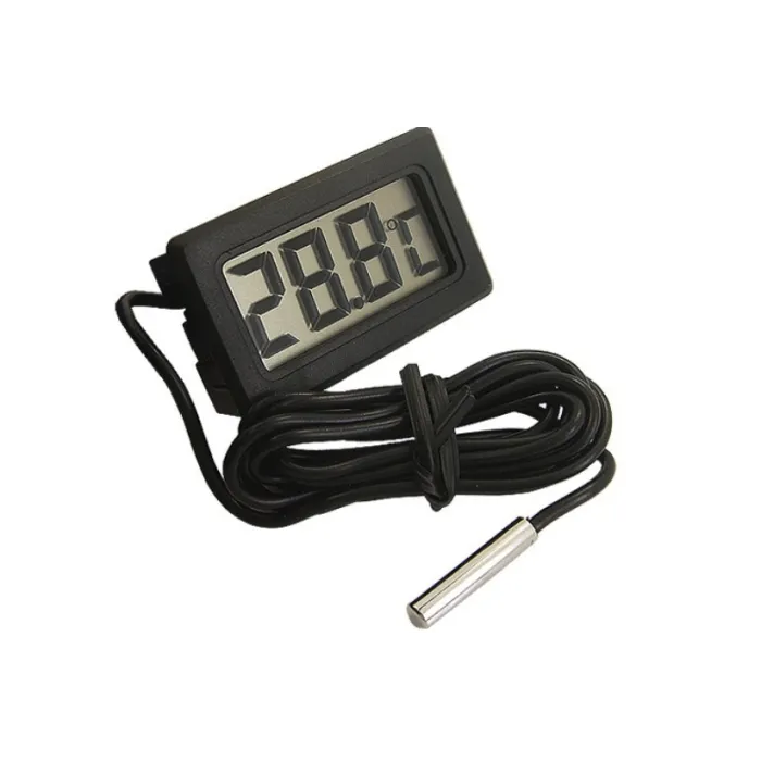 Digital thermometer - LCD display - probe sensorAquarium