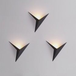 Modern LED wall lamp - triangle design - aluminum - 3W - 220VWall lights