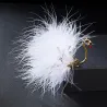 White / black peacock - brooch - feathers - pearlsBrooches