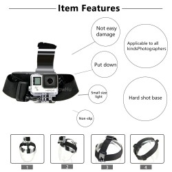 Adjustable head-strap - mount for GoPro CamerasMounts