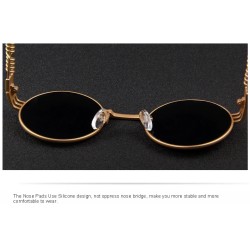 Metal retro round sunglasses - UV400 - unisexSunglasses