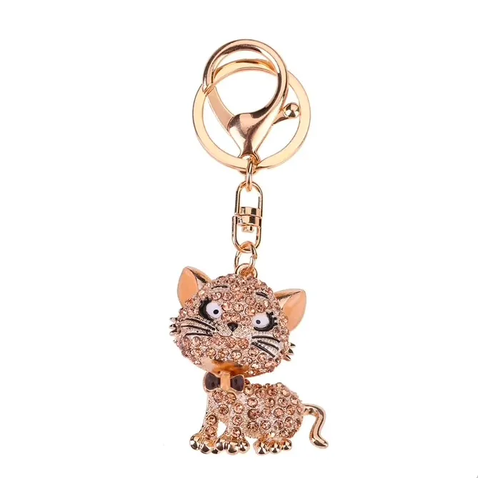 Crystal cat - keychainKeyrings