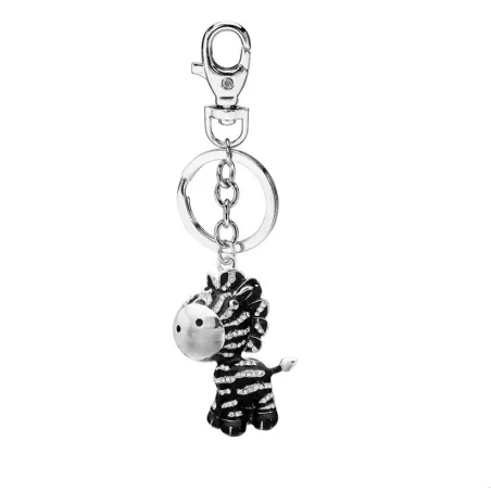 Zwart kristal zebra - sleutelhangerSleutelhangers