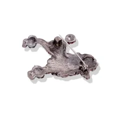 Crystal poodle dog - broochBrooches