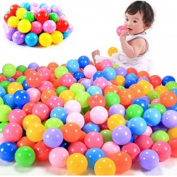 Baby-Billardkugeln aus Kunststoff - umweltfreundlich - 100 Stück
